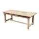 Large extendable farmhouse dining table stripped in solid oak 200-300cm