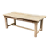 Large extendable farmhouse dining table stripped in solid oak 200-300cm