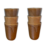 6 sandstone cups