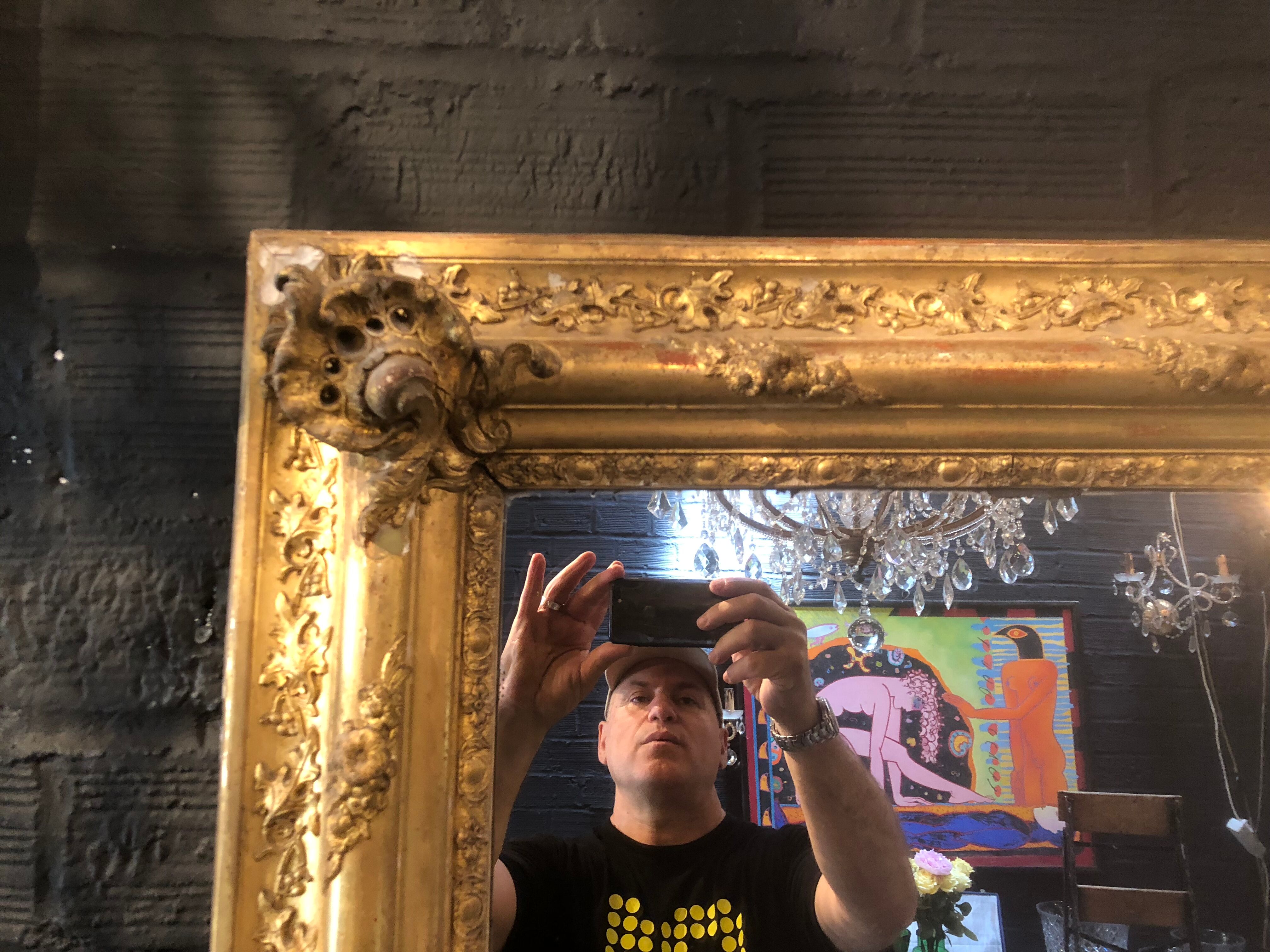 Miroir doré 140x205cm