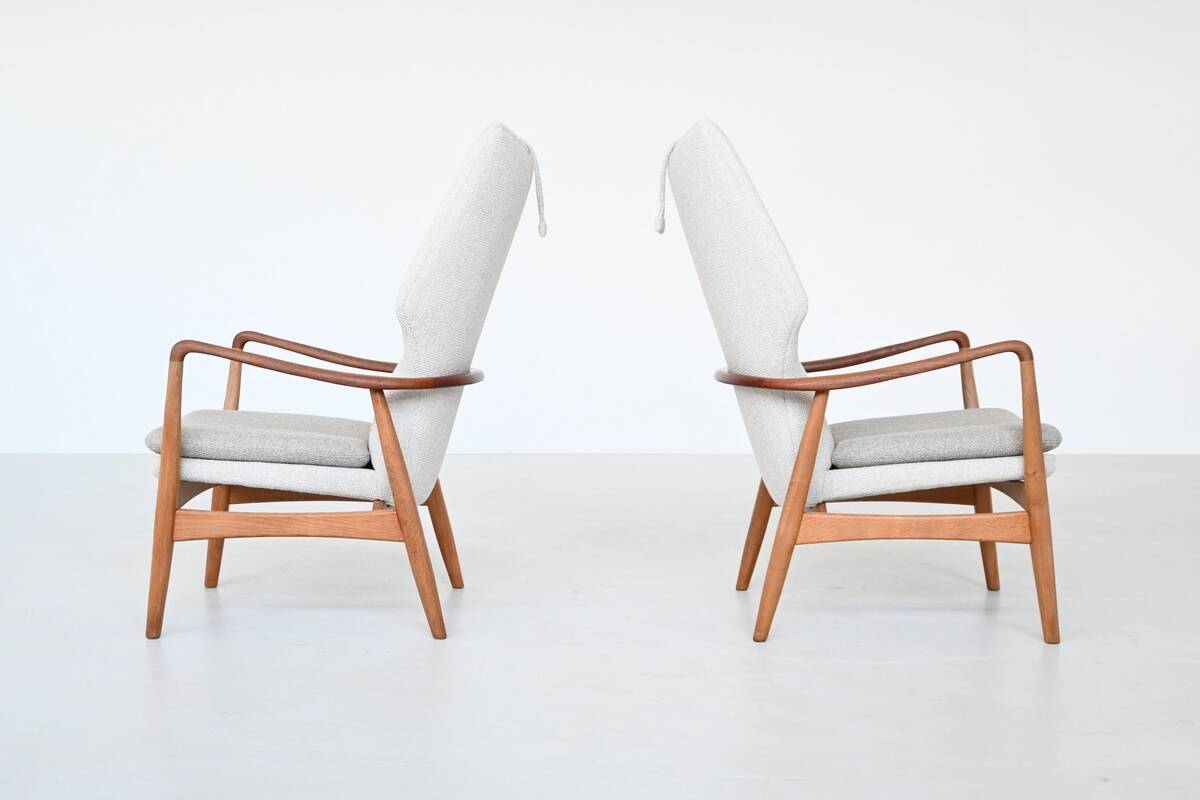 A. Madsen and H. Schubell “Kirsten” lounge chairs Bovenkamp Netherlands 1960