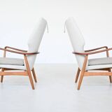 A. Madsen and H. Schubell “Kirsten” lounge chairs Bovenkamp Netherlands 1960