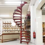 Cast iron spiral staircase, Sweden, 1900