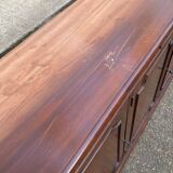 English display cabinet with 4 doors in mahogany, 1960.