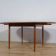 Table à manger ronde danoise vintage en teck, 1970s