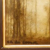 Painting on panel / signed lower left - 20th