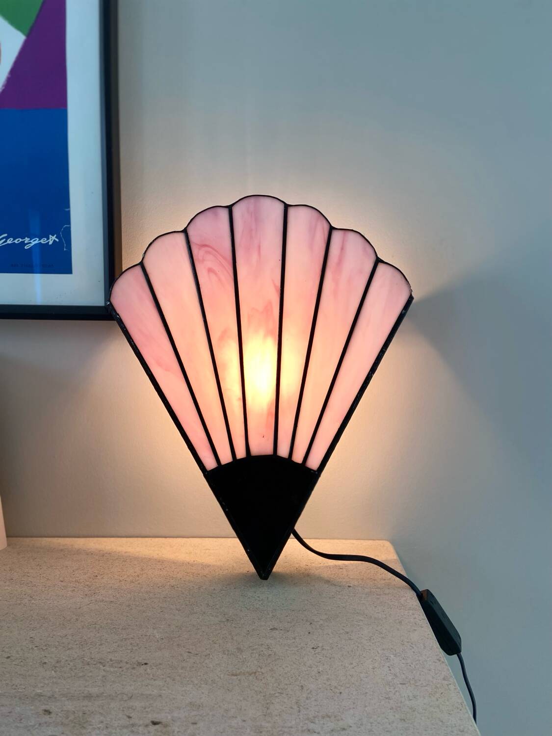 "Tiffany" style wall light - 1970.