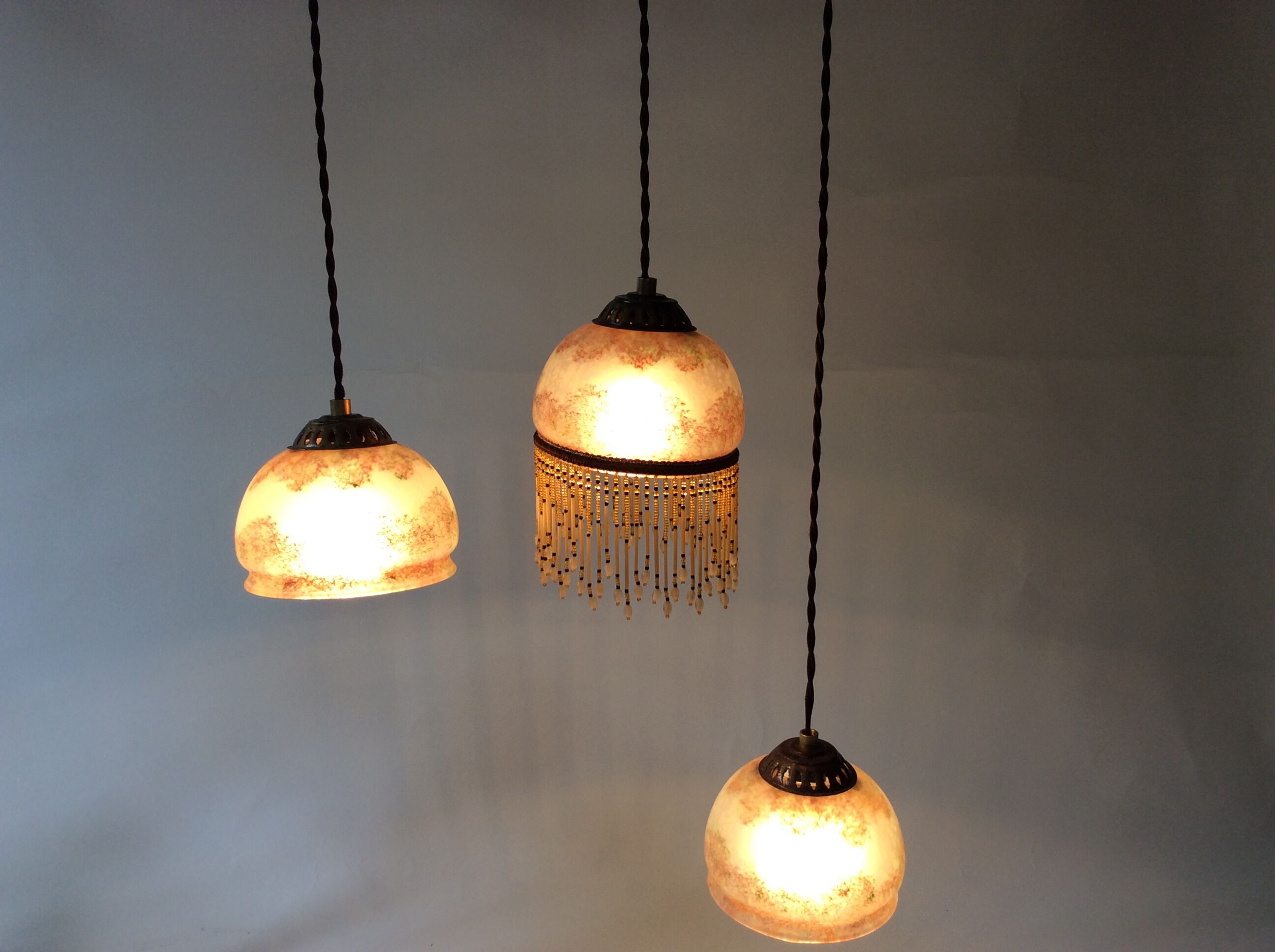 Vintage hanging trio