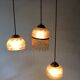 Trio de suspensions vintage