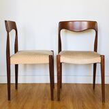 Pair of teak chairs