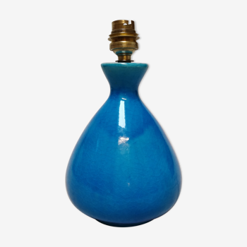 Turquoise blue ceramic lamp foot