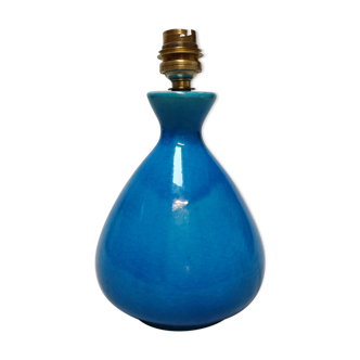 Turquoise blue ceramic lamp foot