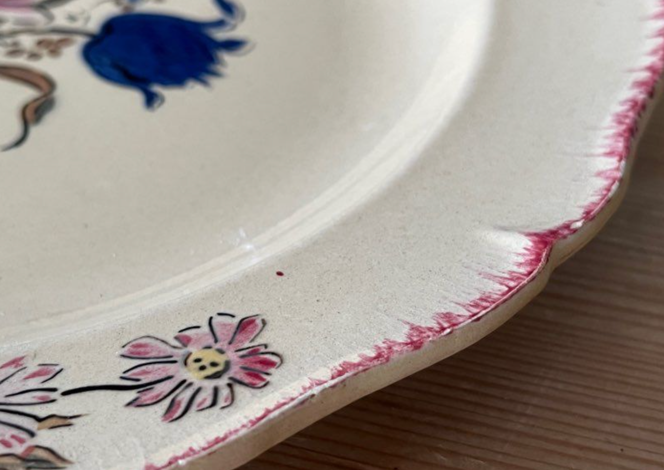 Creil and Montereau ceramic plate