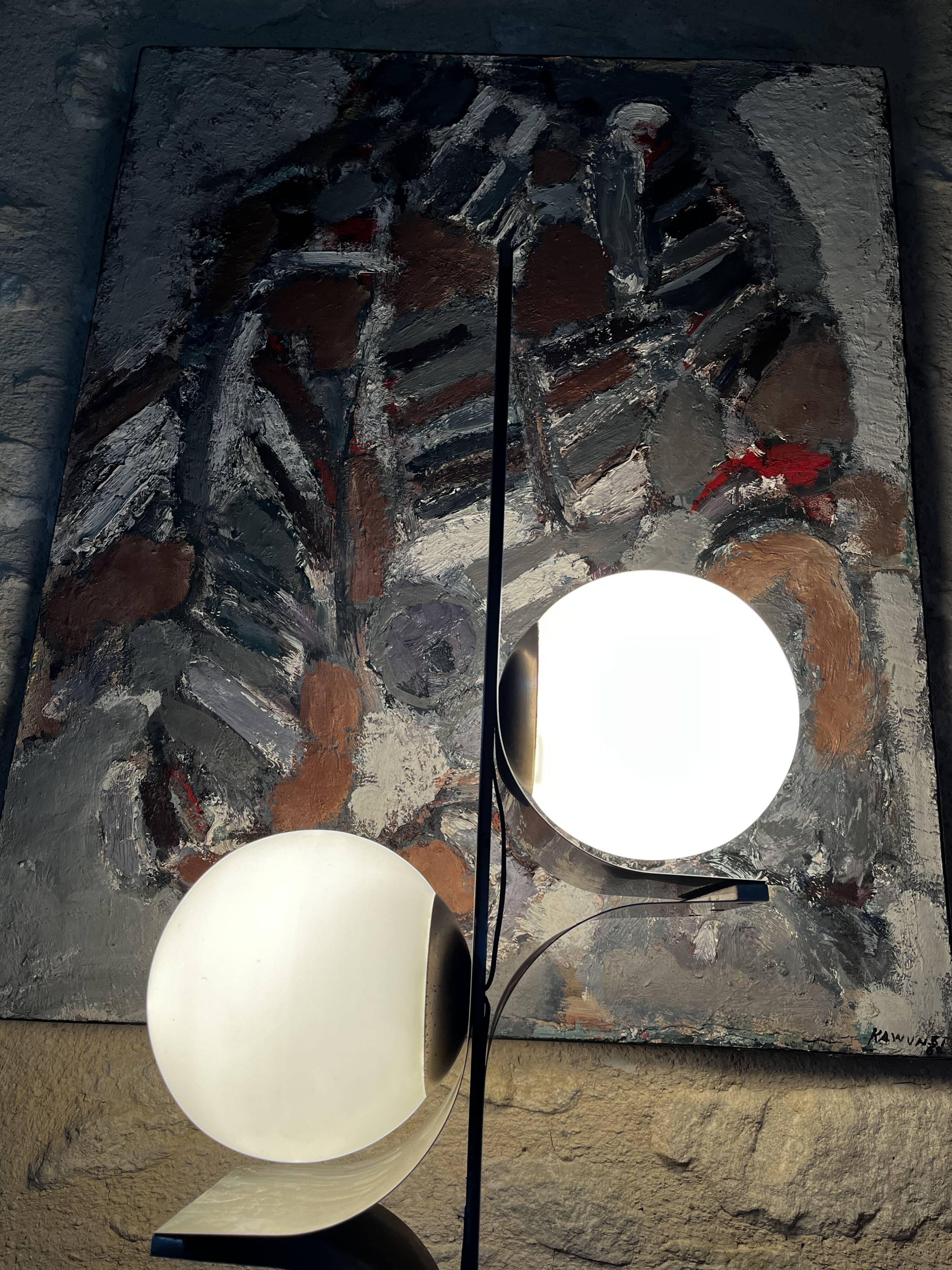Brutalist floor lamp