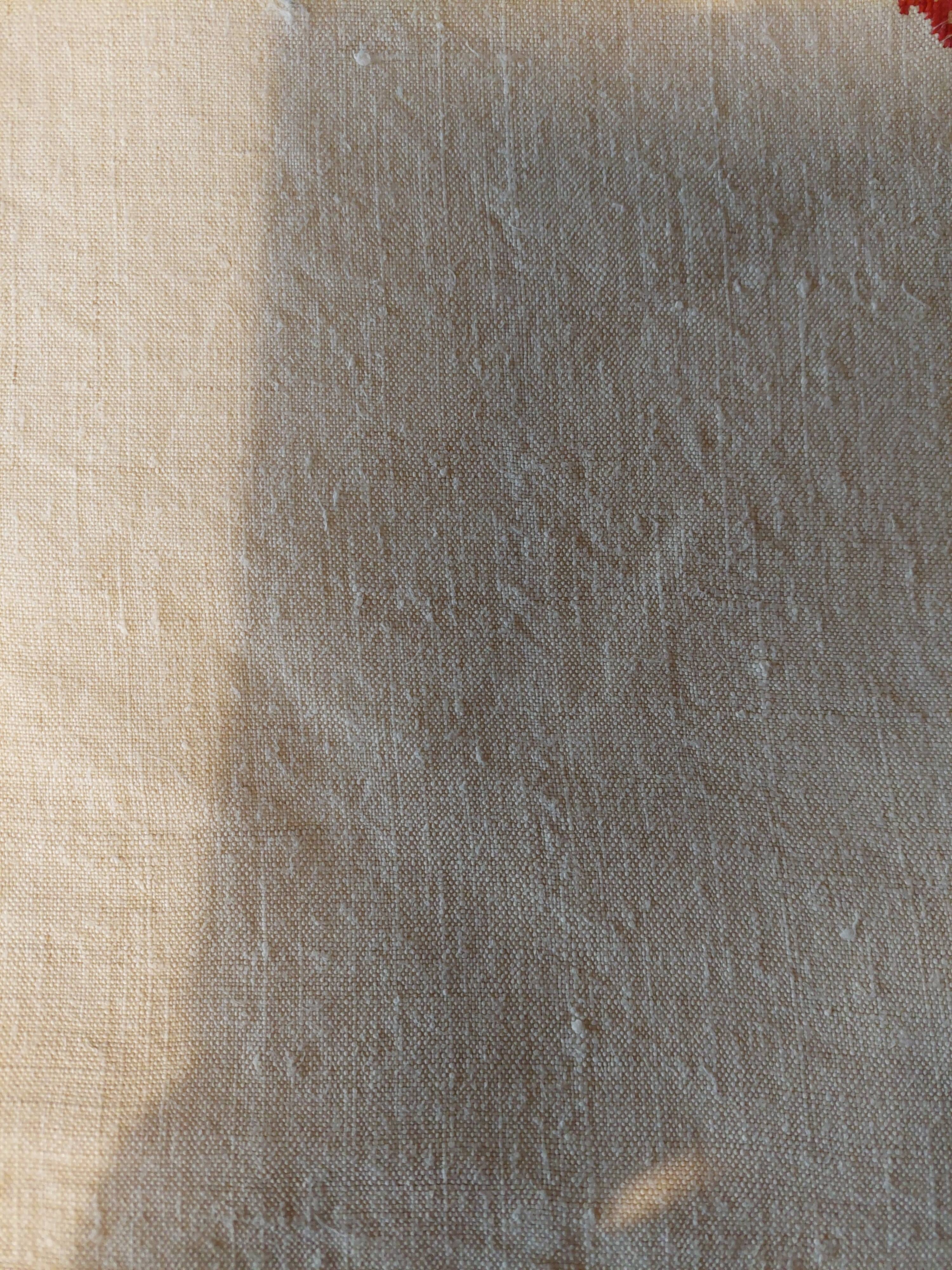 Old hemp sheet monogram eh 195 x 285 cm