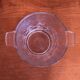 Beautiful cut glass ice bucket of vintage French quality with fixed handles 4502.
