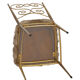 Vintage 1960s soft chair and gold metal
