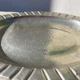 Pewter dish 1900 signed Alice and Eugène Chanal