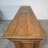 Important oak bar from a café around 1900.