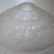 antique Art Deco Maynadier French glass chandelier basin