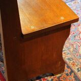 Vintage Italian Modern High Back Bench in Wood, 1950s