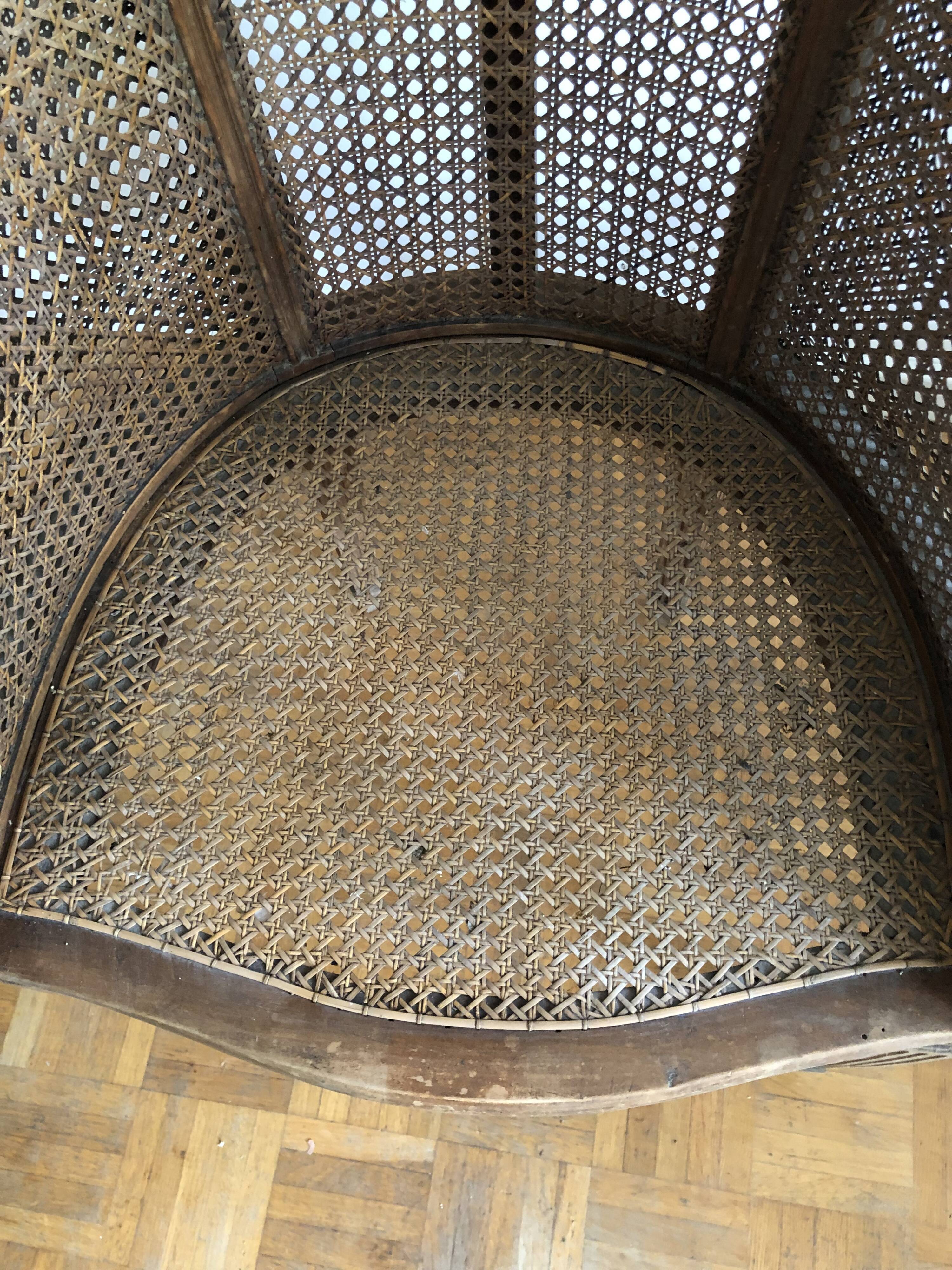 Louis XVI canned armchair