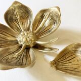 Brass flower ashtray