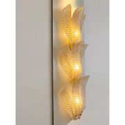 Luxury Venetian Scenographic Wall Sconces Whith Amber "Graniglia" Leaves Mu