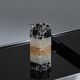 Vase emma en marbre, onyx blanc et orange