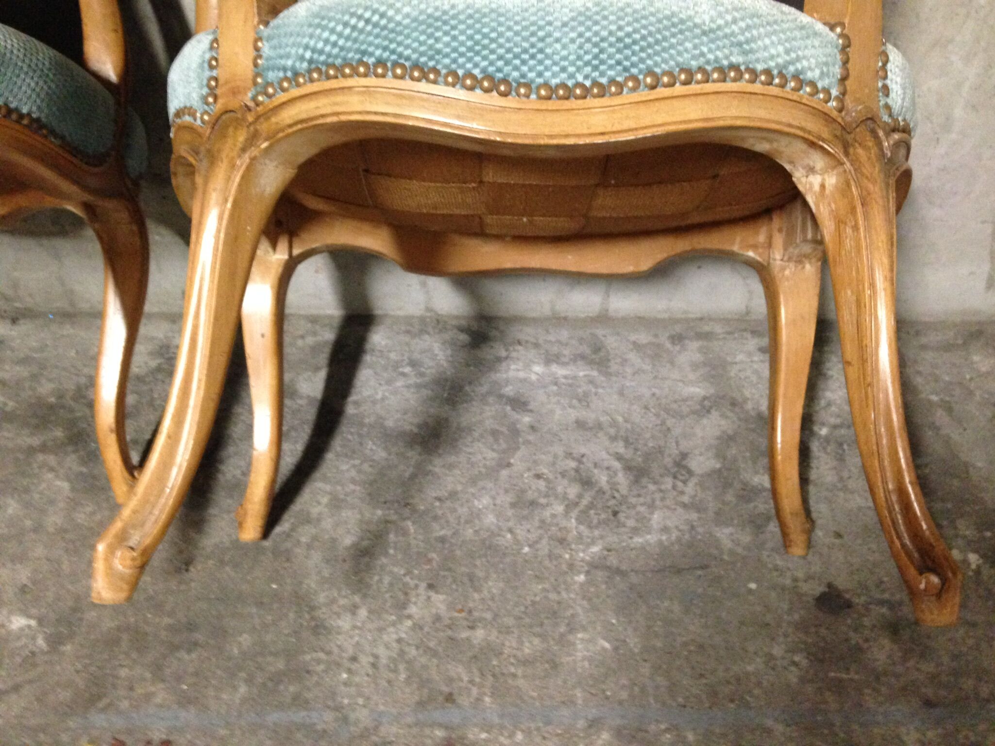 Pair of armchairs Louis XV style