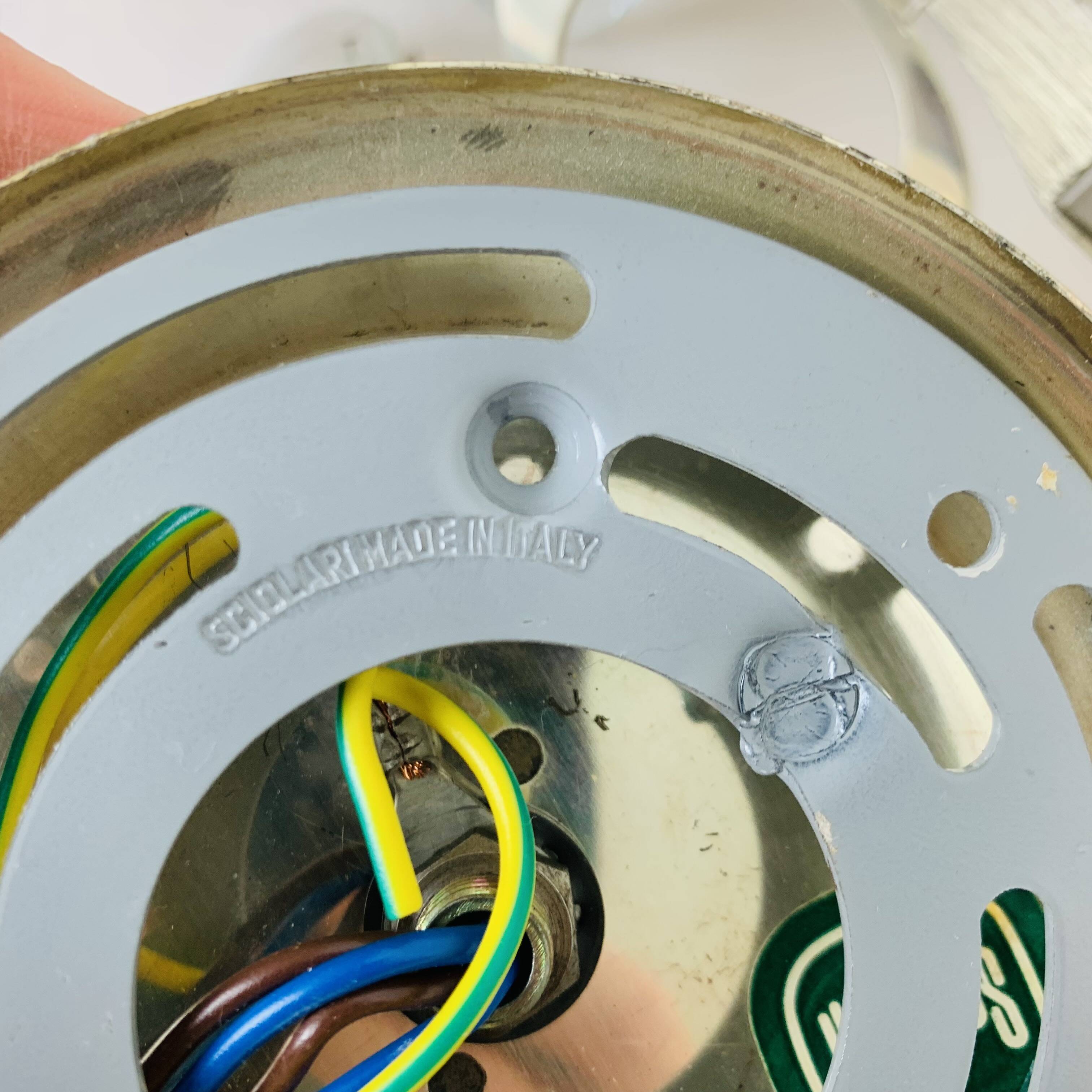 Pair of Ovali wall lights by Sciolari 70s