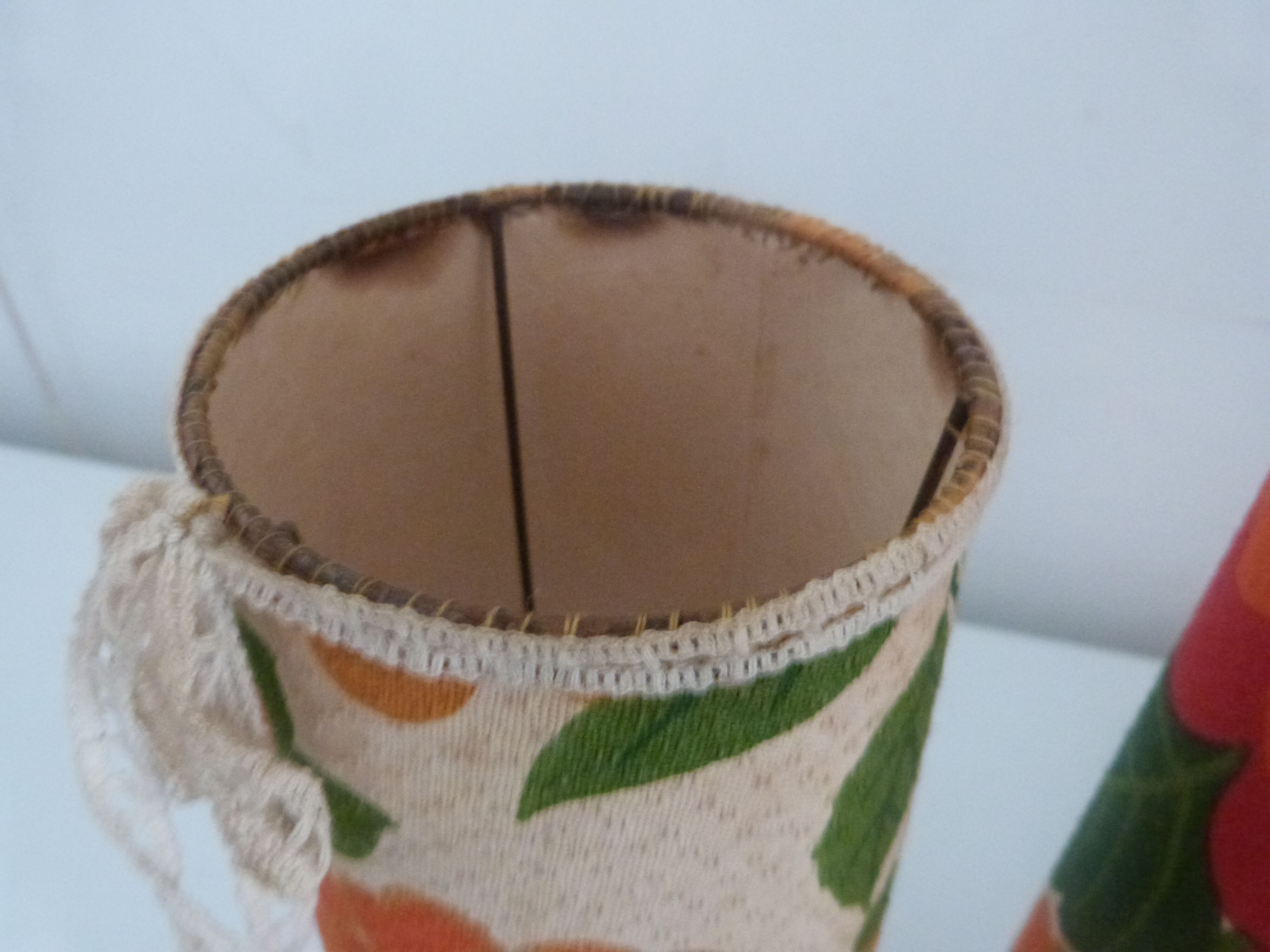 Pair of table lamp kitsch vintage bedside lamp