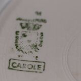 Set of 9 plates Sarreguemines Digoin and Moulin des Loups