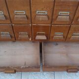 Meuble d'apothicaire de métier en sapin 53 tiroirs