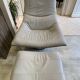 Mantis leather lounge chair ottoman footrest Gerard Van Den Berg 1970