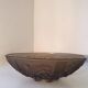 Art Deco smoked molded glass bowl signed Stella