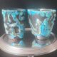 Milk jug and ceramic cup Cyclope Émaux des Glaciers Charles Cart