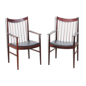 Fauteuils scandinaves en palissandre