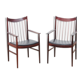 Fauteuils scandinaves en palissandre par Arne Vodder pour Sibast 1960s