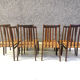 Danish cord dining chairs, set of 8 - 1960s