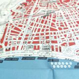 Tourist plan map of Nice 1950 Côte d'Azur