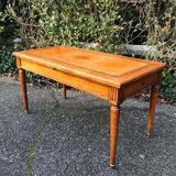 Louis XVI style coffee table leather
