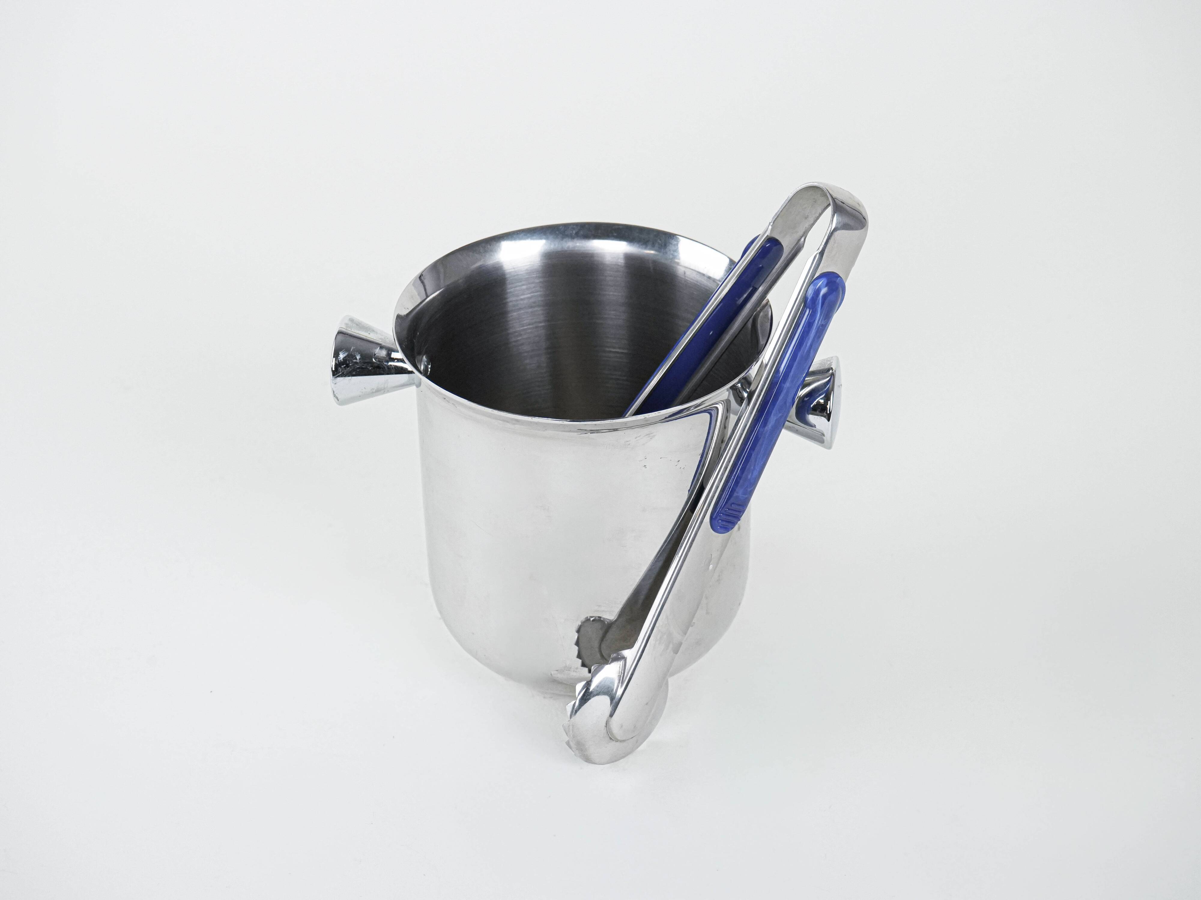 Ice bucket, Italian design, 1970s, made in Italy