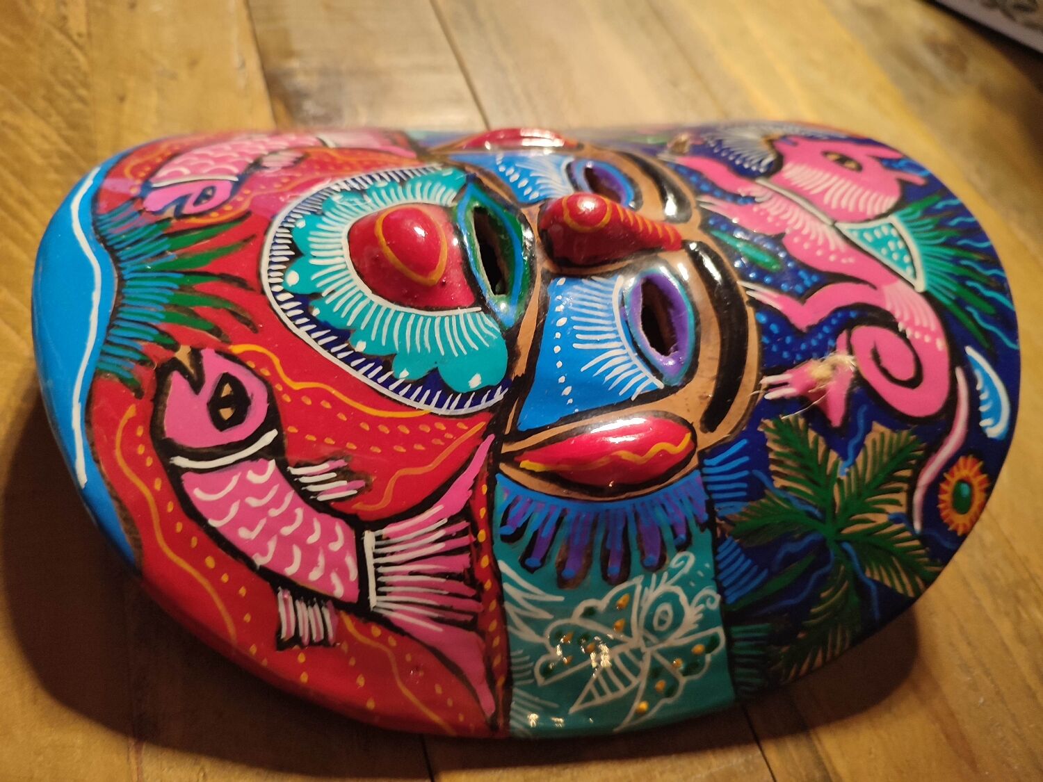 Vintage artisanal Mexican mask