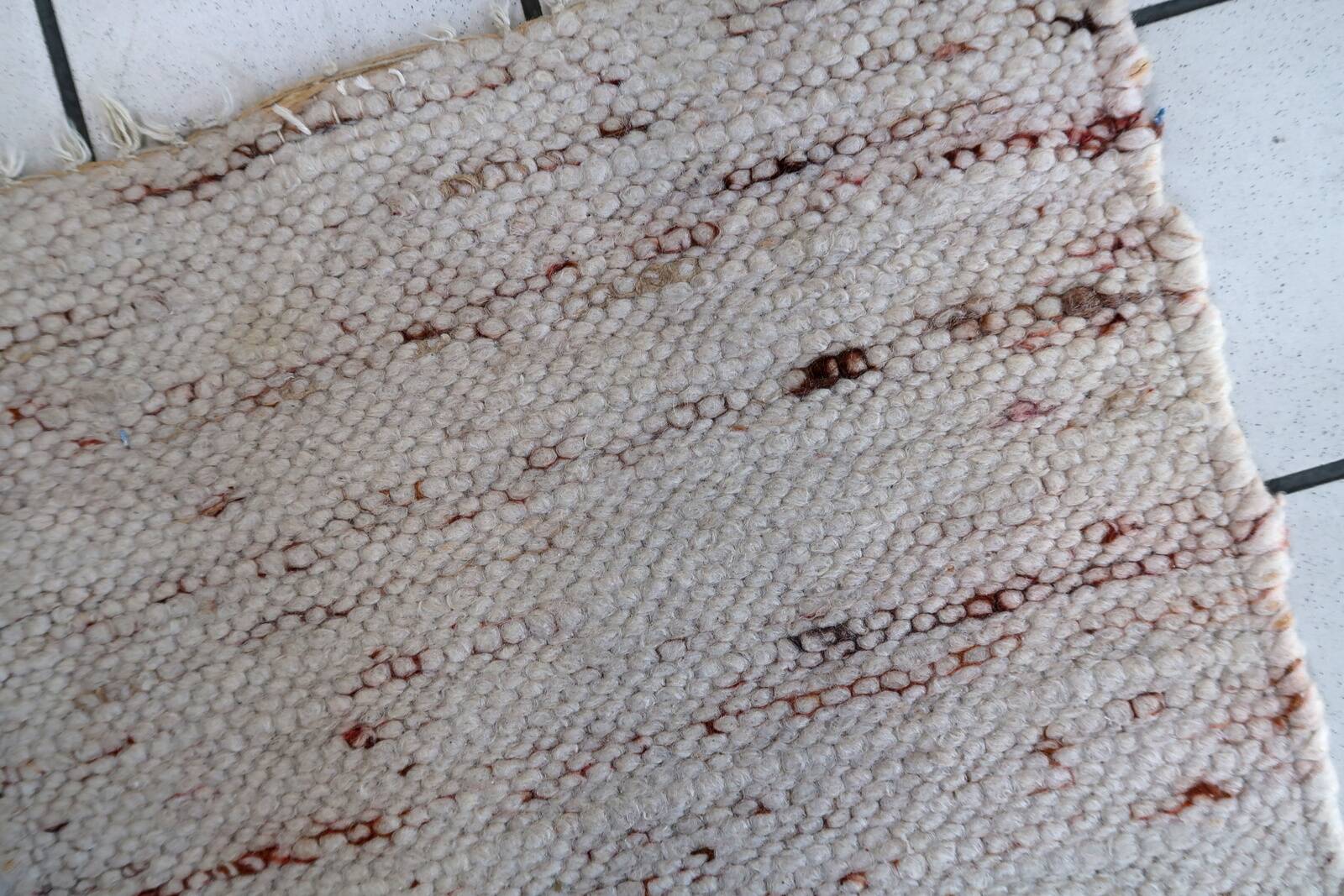 Tapis Vintage Kilim Indien en Laine (54cm x 118cm), Années 1970, Élégance