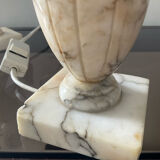 Pair of marble lamp bases from the 1950s.