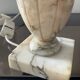 Pair of marble lamp bases from the 1950s.
