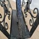 Vintage Iron Cast Magazine Rack: Handmade Gothic Home Decor