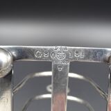 Silver metal toast carrier - circa 1940