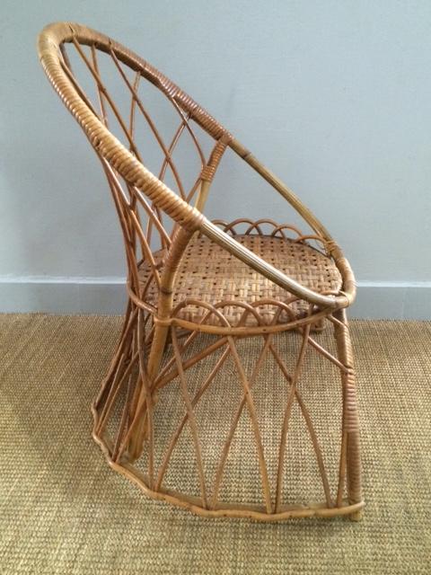 Child rattan chair